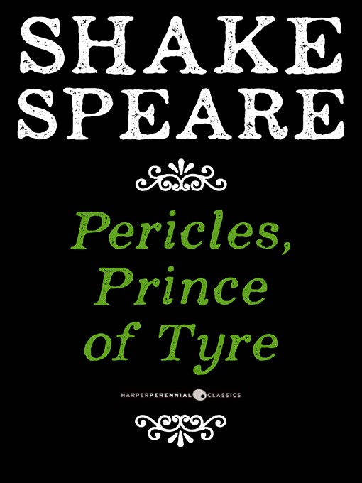 Cover image for Pericles, Prince of Tyre